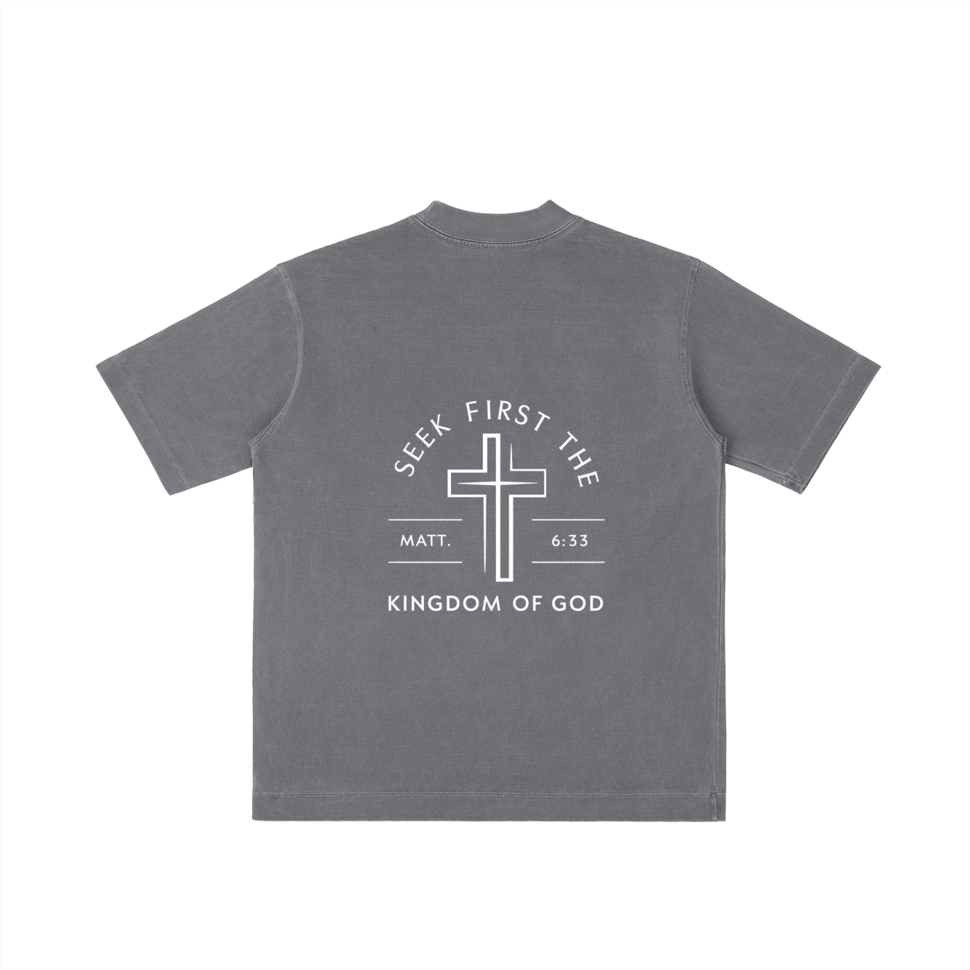 Vintage Distressed “Seek First the Kingdom of God” Tee – Matt. 6:33