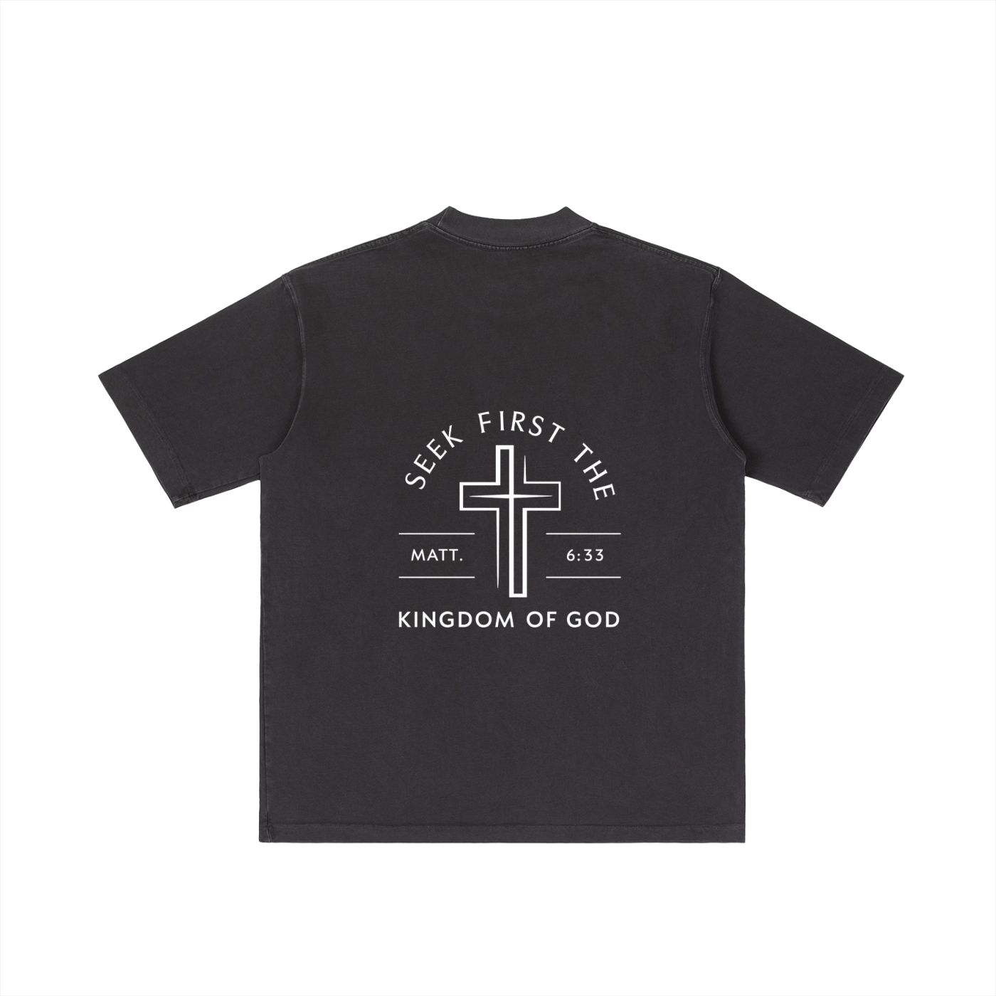 Vintage Distressed “Seek First the Kingdom of God” Tee – Matt. 6:33