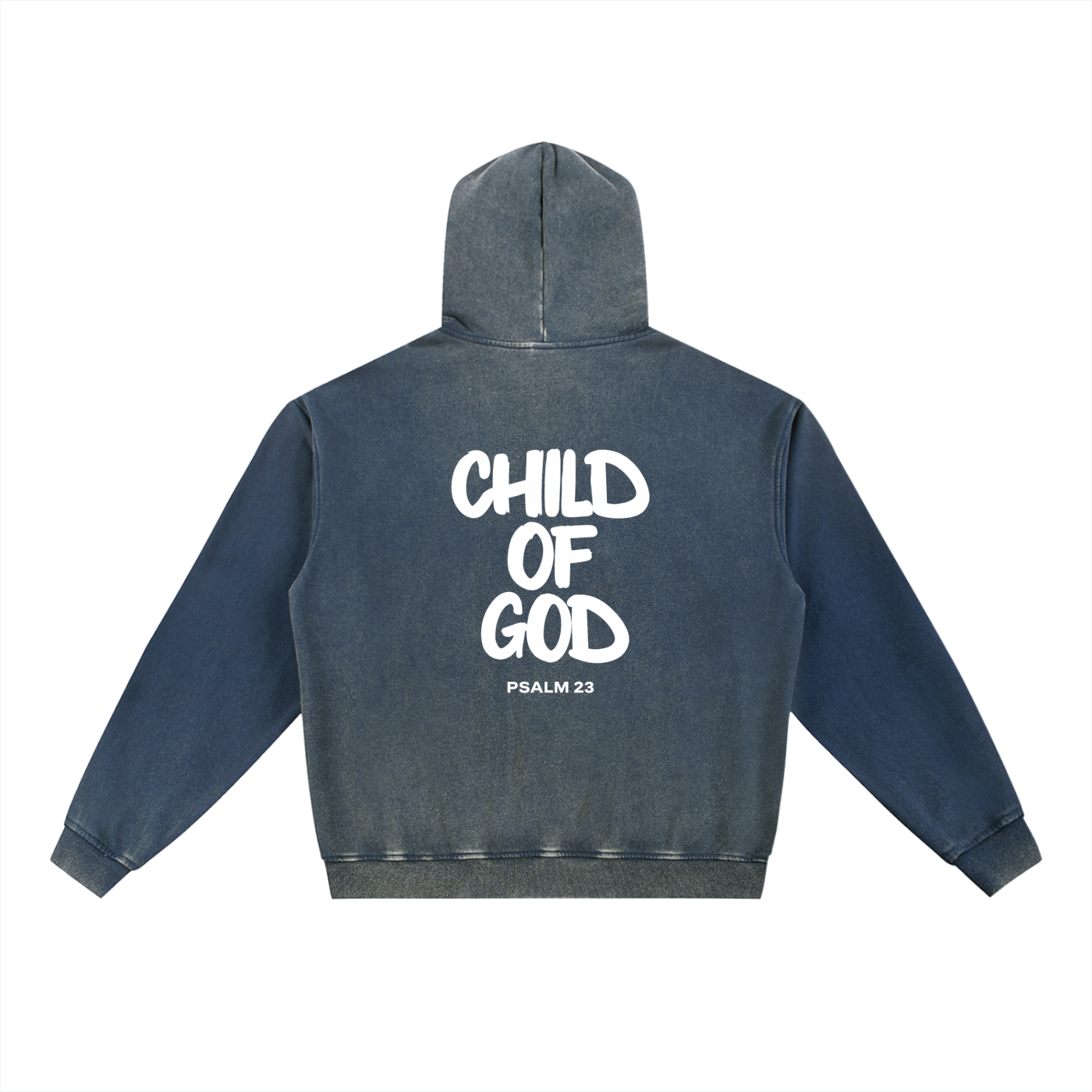 Vintage Washed “Child of God” Hoodie – Psalm 23