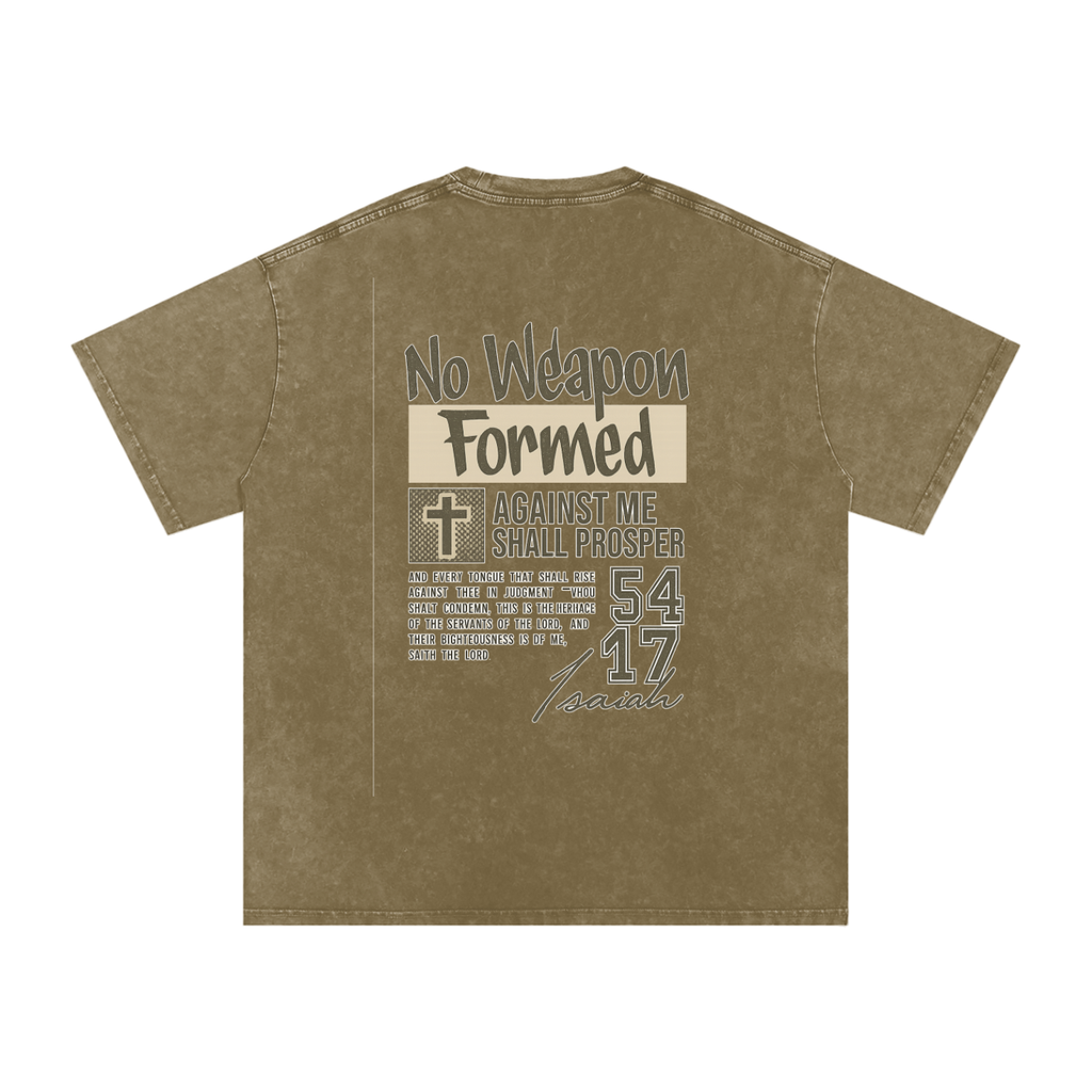 Snow Washed Oversized Cotton T-Shirt