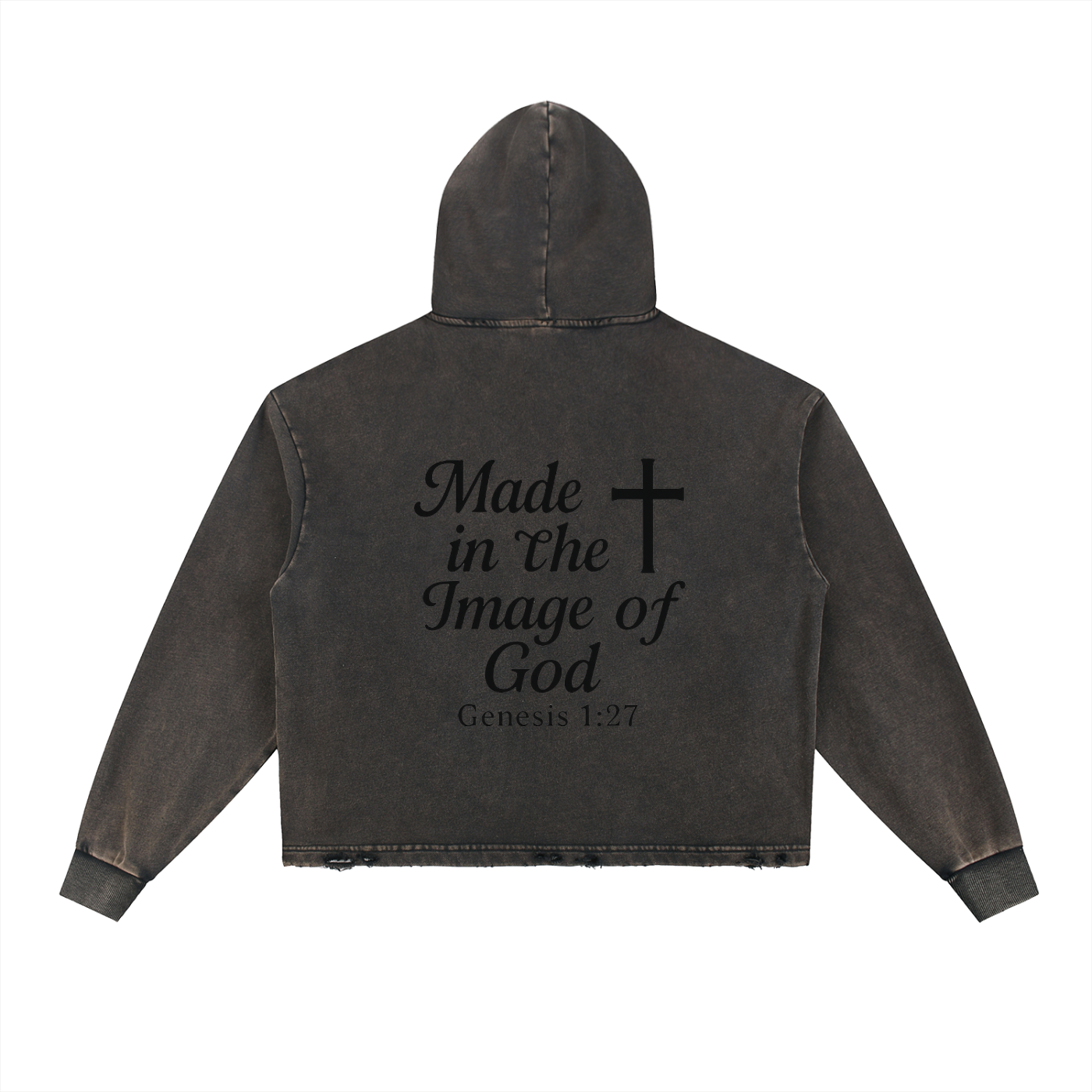 Distressed “Made in the Image of God” Hoodie