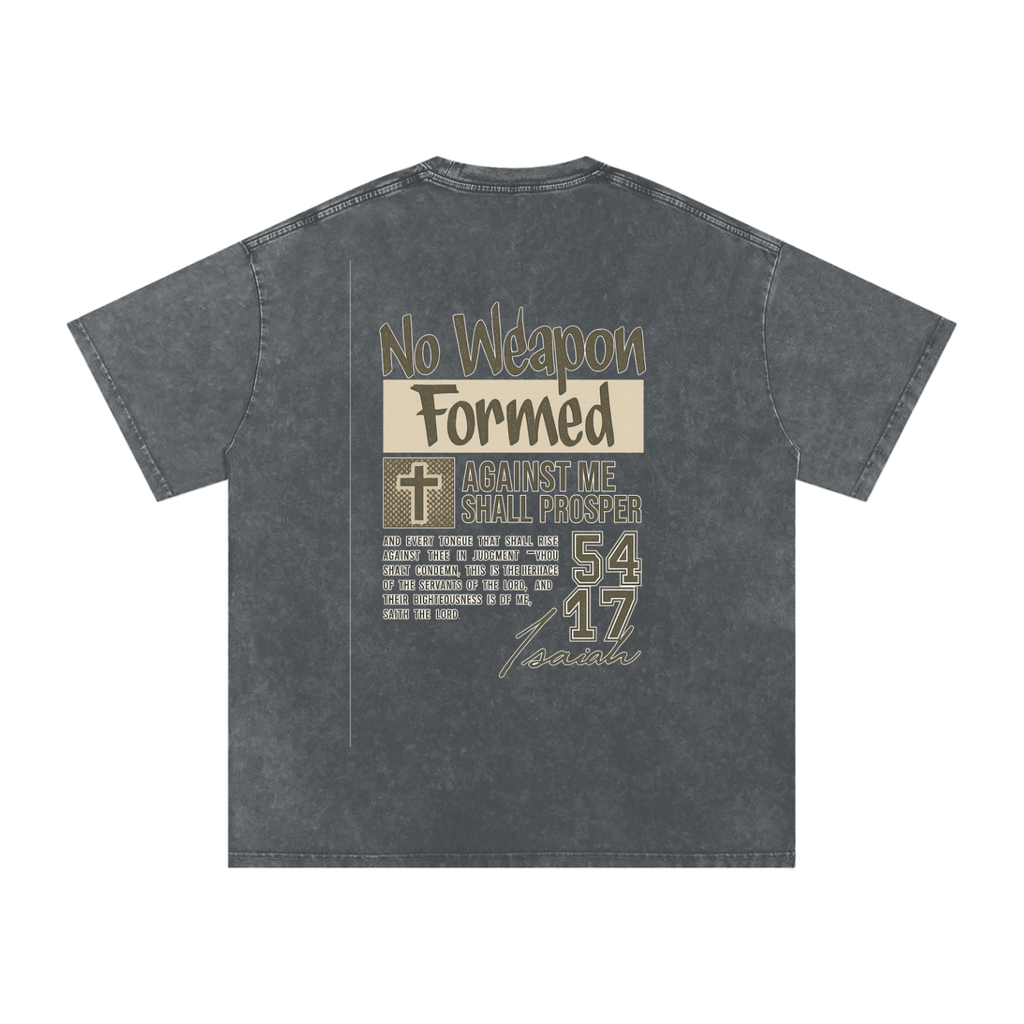 Snow Washed Oversized Cotton T-Shirt