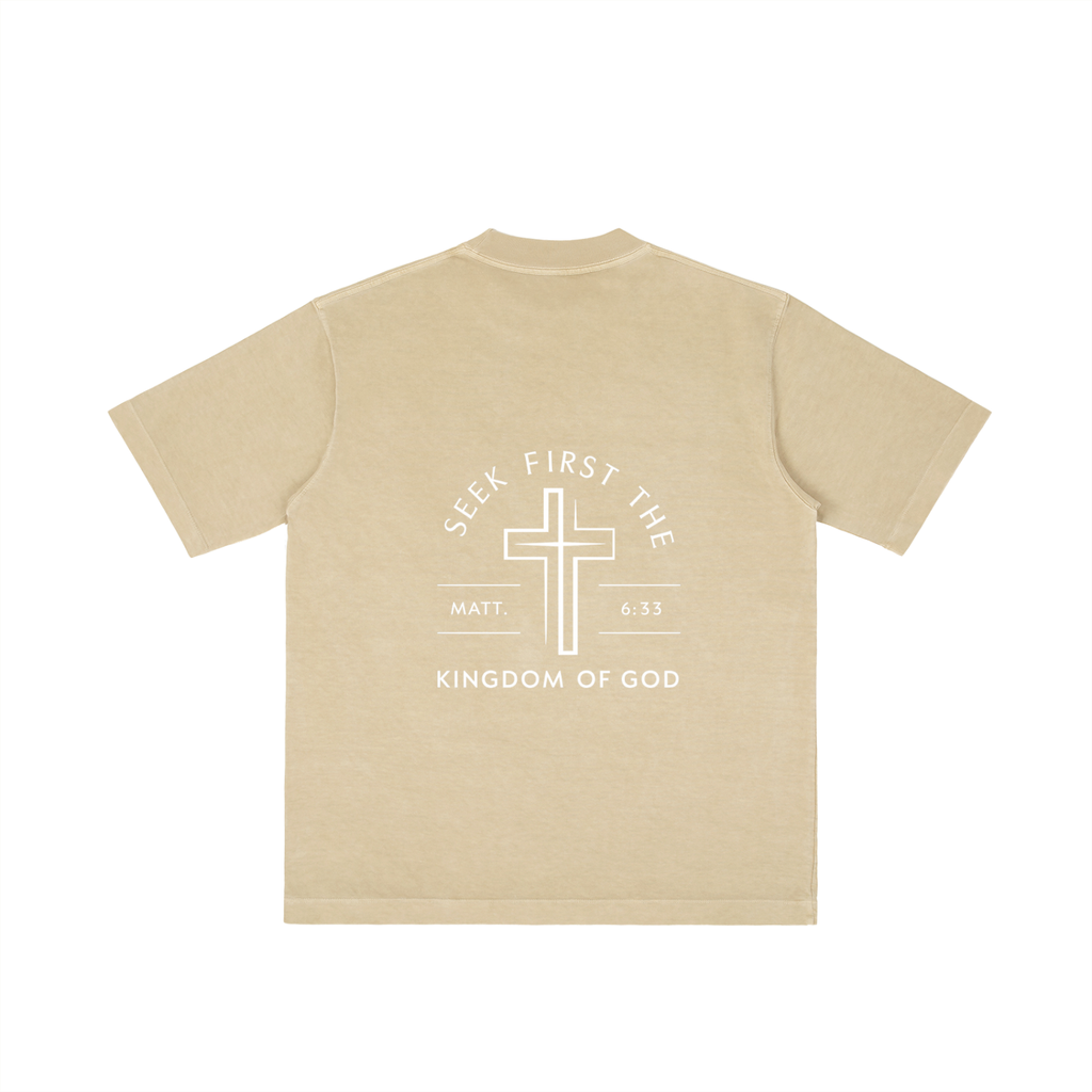 Vintage Distressed “Seek First the Kingdom of God” Tee – Matt. 6:33