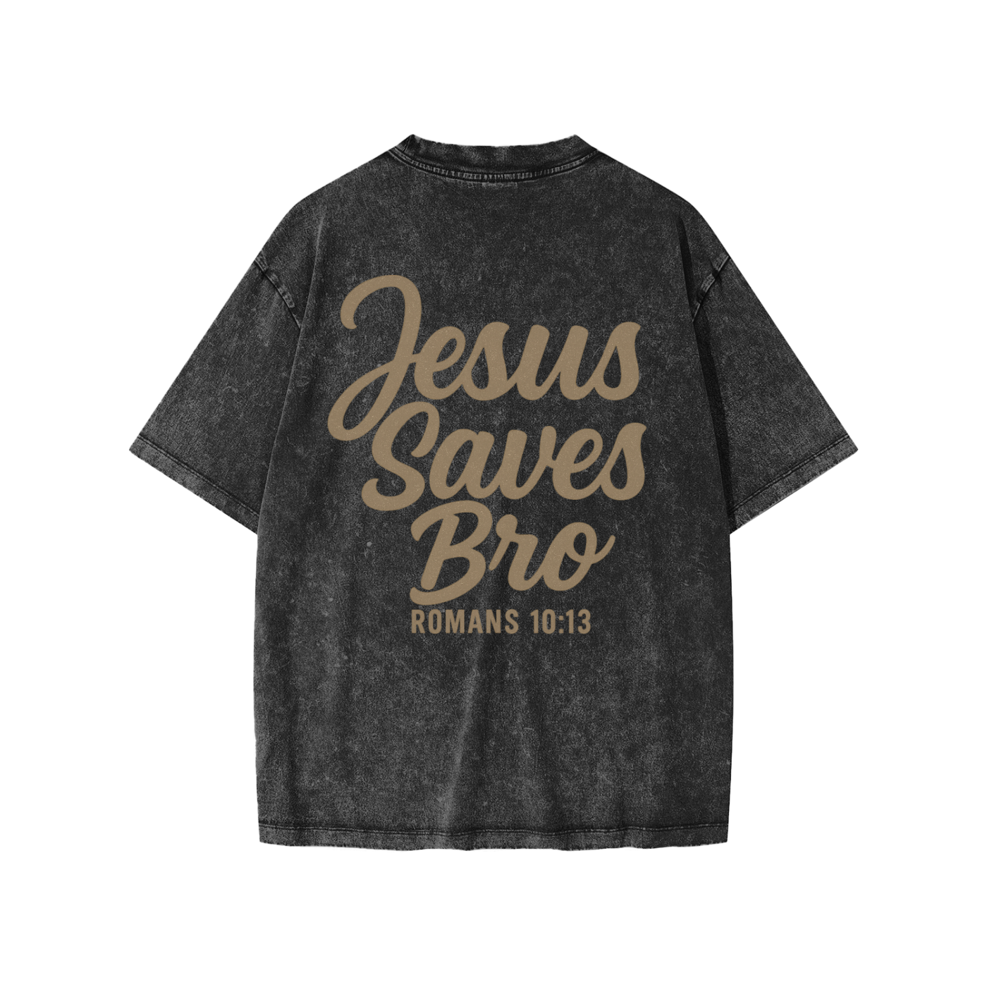 Snow-Washed “Jesus Saves Bro” Kids Shirt