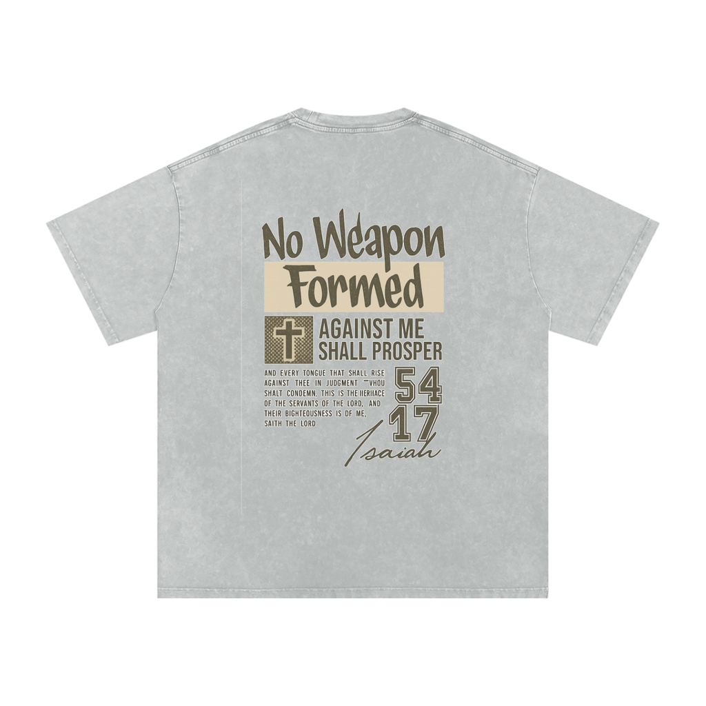 Snow Washed Oversized Cotton T-Shirt