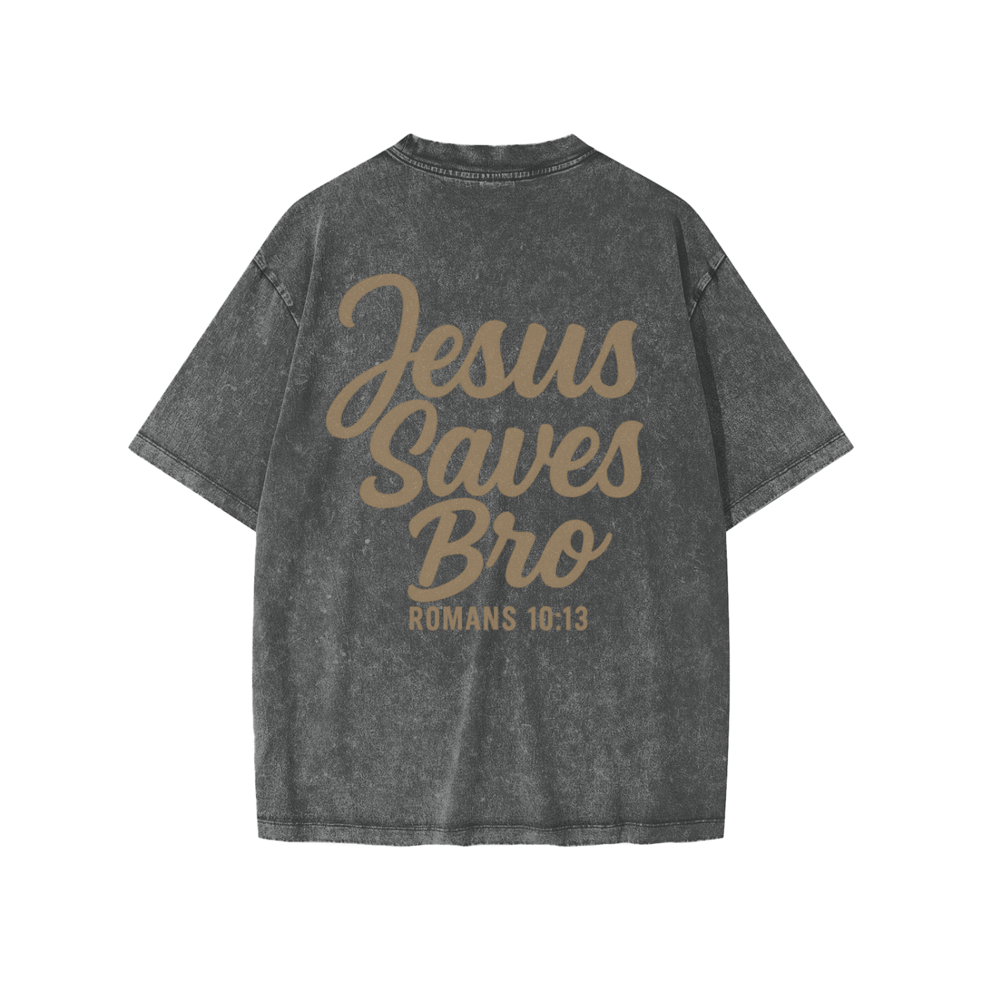 Snow-Washed “Jesus Saves Bro” Kids Shirt