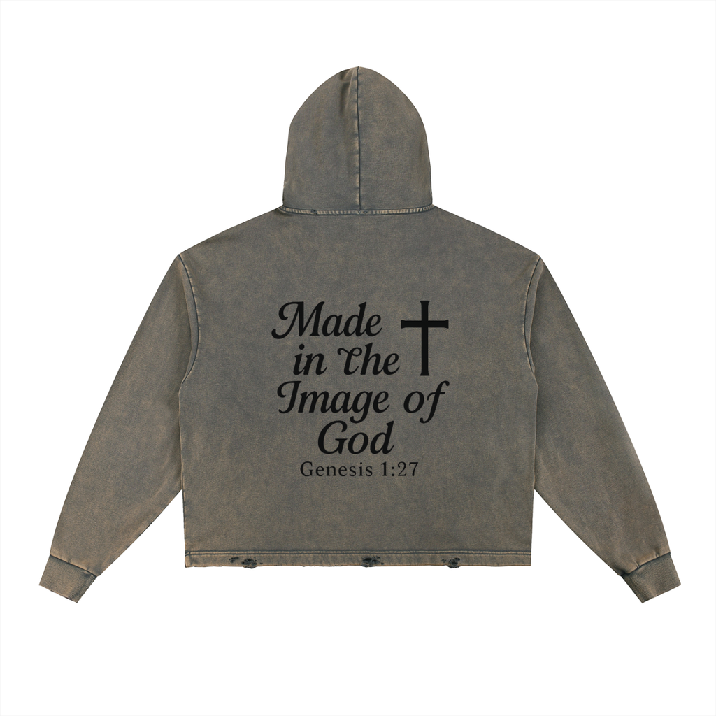 Distressed “Made in the Image of God” Hoodie