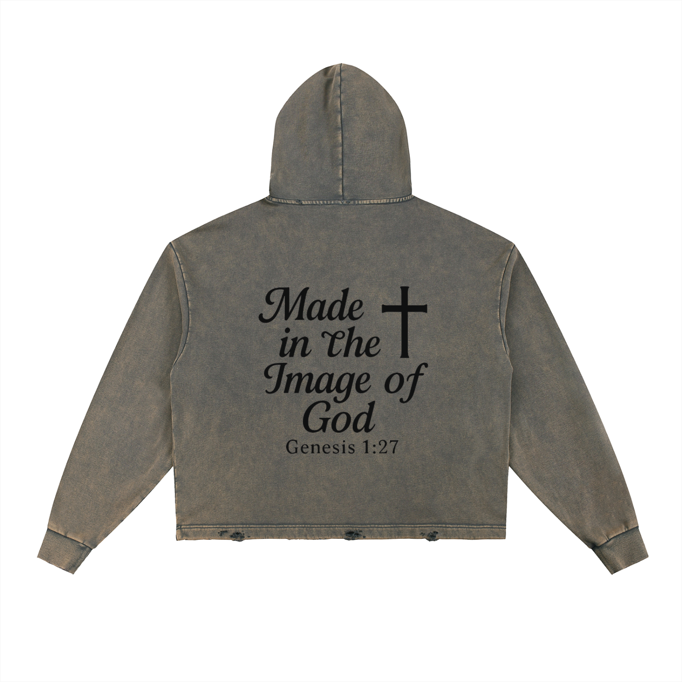 Distressed “Made in the Image of God” Hoodie