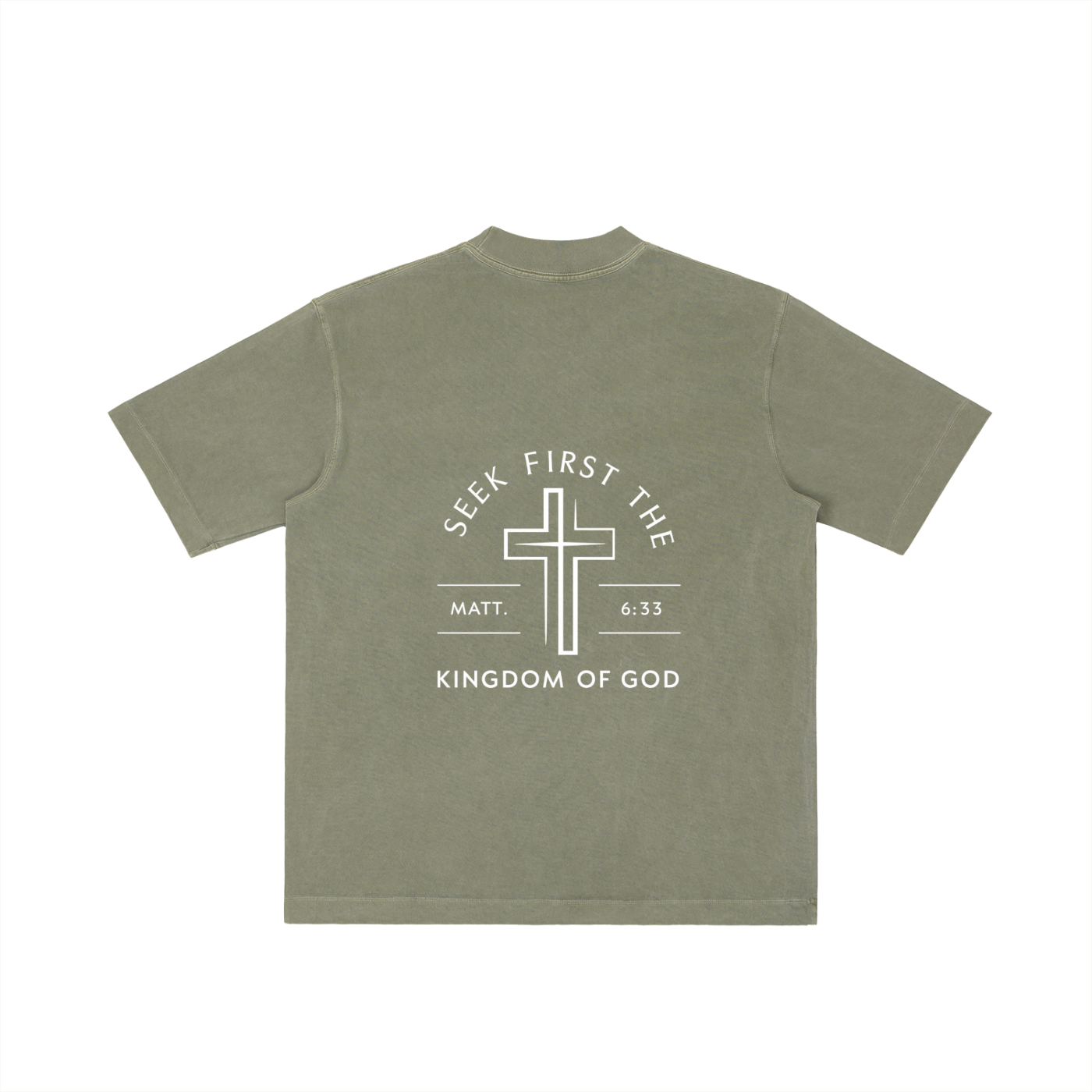 Vintage Distressed “Seek First the Kingdom of God” Tee – Matt. 6:33