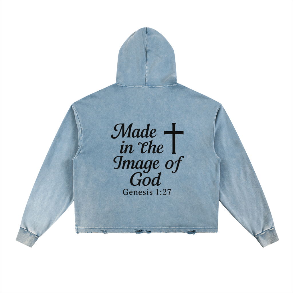 Distressed “Made in the Image of God” Hoodie