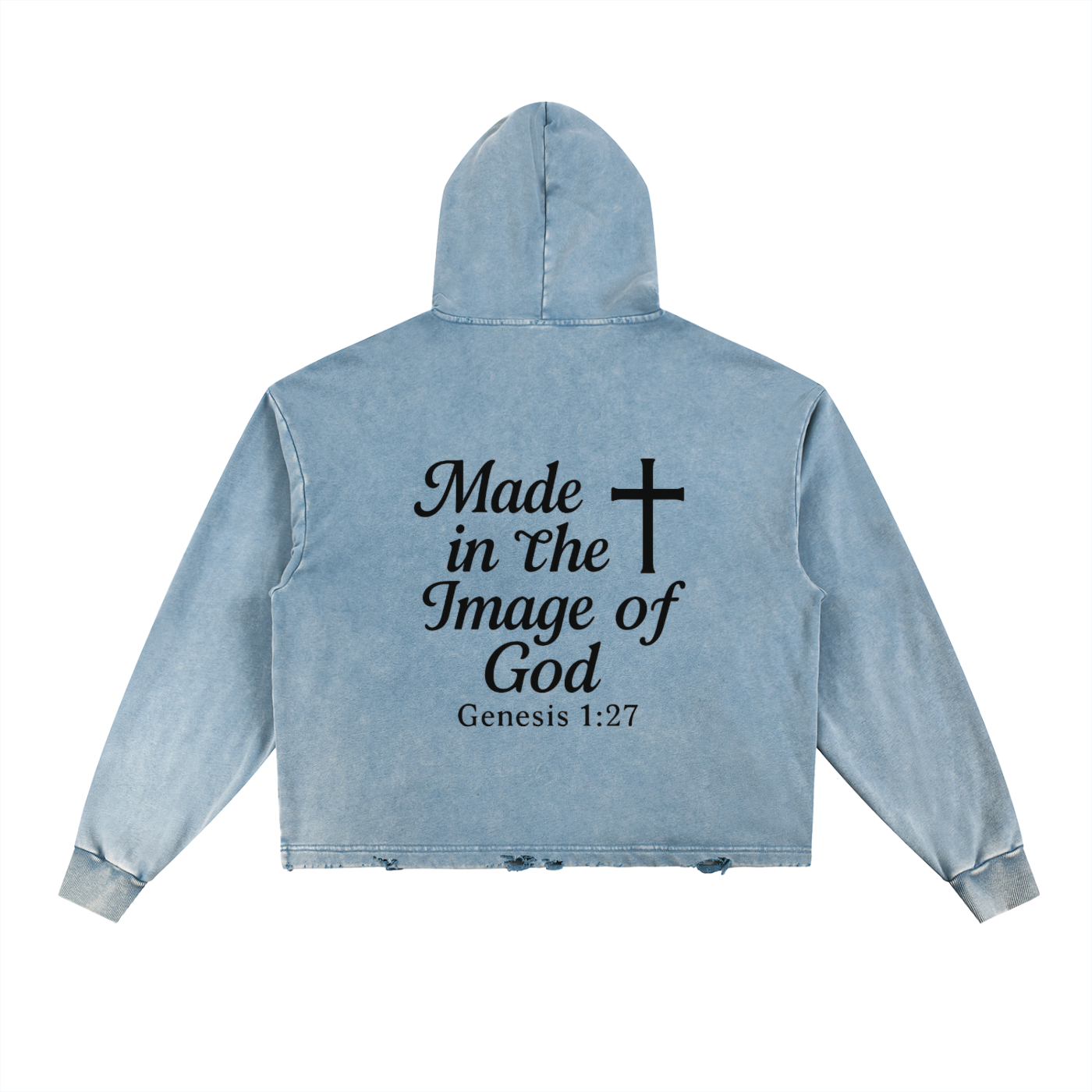Distressed “Made in the Image of God” Hoodie